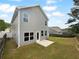 The property features a fenced backyard and patio at 148 Hill Side Way, Hiram, GA 30141