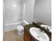 Bathroom features a sink, toilet, and bathtub at 148 Hill Side Way, Hiram, GA 30141