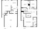 Detailed floor plan showcasing the layout of the two-story home, including bedrooms, bathrooms, and living spaces at 148 Hill Side Way, Hiram, GA 30141