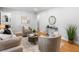 Living room featuring modern decor and lots of seating at 2781 Long Way, Decatur, GA 30032