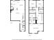 Two floor plans featuring kitchen, living, beds, baths, laundry, and WIC at 5260 Sherwood Way, Cumming, GA 30040