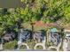 Aerial view of stunning homes with private pools backing onto wooded areas and manicured lawns at 2331 Kinsale Nw Pt, Kennesaw, GA 30152