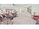 Spacious finished basement features plush carpeting, a projector, and ample seating at 2331 Kinsale Nw Pt, Kennesaw, GA 30152