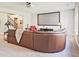 Basement movie room with comfortable seating and large projector screen at 2331 Kinsale Nw Pt, Kennesaw, GA 30152