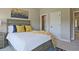 This cozy bedroom features neutral colors and is conveniently located next to the bathroom and walk-in closet at 2331 Kinsale Nw Pt, Kennesaw, GA 30152