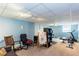 Finished basement featuring neutral carpeting, recessed lighting, and versatile space for recreation or hobbies at 3397 Old Jonesboro Rd, Hapeville, GA 30354