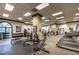 Community gym area featuring multiple machines and weights at 195 14Th St # 1403, Atlanta, GA 30309