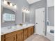 Double sink bathroom with bathtub at 4095 Fastnet Ln, Duluth, GA 30096