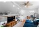 Stylish loft area featuring hardwood floors, vaulted ceiling, comfortable seating, and ample natural light at 1952 Don Juan Ln, Decatur, GA 30032