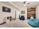 Spacious basement area with a carpet flooring and plenty of room for activities at 1206 Parkwood Chase, Acworth, GA 30102
