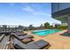 Beautiful pool with lounge chairs overlooking the city skyline on a sunny day at 3630 Peachtree Ne Rd # 3207, Atlanta, GA 30326