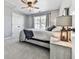 Bedroom with a ceiling fan, and a bed by the window at 716 Crimson Morning Vw, Canton, GA 30114