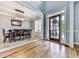 Elegant dining room featuring a stylish chandelier and ample natural light at 716 Crimson Morning Vw, Canton, GA 30114