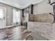 Dog washing station with tile backsplash, stainless tub, cabinets, and pet hair dryer at 716 Crimson Morning Vw, Canton, GA 30114