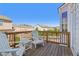 A backyard wooden patio with seating offering a relaxing outdoor space at 815 Regal Sw Ln, Atlanta, GA 30331