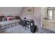 Cozy bedroom with a twin bed, sloped ceilings, and carpeted floors at 2186 Mainsail Dr, Marietta, GA 30062