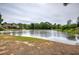 Scenic pond with lush green surroundings, enhancing the natural beauty and providing a serene atmosphere at 2186 Mainsail Dr, Marietta, GA 30062