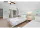 Bright bedroom featuring twin beds, sloped ceilings and a colorful rug at 416 Battlefield Creek Dr, Marietta, GA 30064