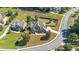 A beautiful two story home with a manicured lawn, mature trees, and brick accents at 416 Battlefield Creek Dr, Marietta, GA 30064