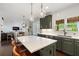 Open kitchen concept boasting a large island with pendant lighting at 416 Battlefield Creek Dr, Marietta, GA 30064