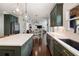 Open kitchen with stainless steel appliances, shaker cabinets and views of the dining room at 416 Battlefield Creek Dr, Marietta, GA 30064