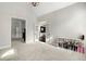 Open floor plan with French doors and light neutral decor and flooring at 416 Battlefield Creek Dr, Marietta, GA 30064