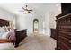 Spacious main bedroom featuring dark wood furniture and ensuite access at 416 Battlefield Creek Dr, Marietta, GA 30064