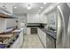 Functional kitchen featuring sleek white cabinets, modern appliances, and a stainless steel sink at 1649 Clairmont Ne Way, Brookhaven, GA 30329