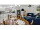 Open floor plan: Living room with a dining room, and a bright kitchen at 1649 Clairmont Ne Way, Brookhaven, GA 30329