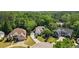 Aerial view of beautiful homes surrounded by lush greenery and mature trees at 2990 Byrons Green Ct, Marietta, GA 30062