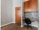 Functional home office nook with built-in desk, modern finishes, and ample natural light at 943 Peachtree Ne St # 2002, Atlanta, GA 30309