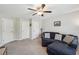 This spacious carpeted bedroom offers plenty of room and multiple closets for ample storage at 2315 Saddle Brook Trce, Cumming, GA 30040