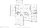 Detailed first floor plan showcasing the layout with kitchen, living, and dining areas at 2315 Saddle Brook Trce, Cumming, GA 30040