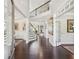 Grand foyer with hardwood floors, staircase, and elegant details creating a welcoming entrance at 2315 Saddle Brook Trce, Cumming, GA 30040