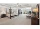 Spacious main bedroom boasts tray ceilings, plush carpeting, and an adjoined sitting room at 2315 Saddle Brook Trce, Cumming, GA 30040