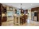 Updated kitchen with large island, stainless appliances, and custom cabinetry at 299 Saint Marys Nw Ln, Marietta, GA 30064