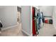 Spacious walk-in closet with clothing rack and storage for suitcases at 4188 Fawn Ivy Ln, Marietta, GA 30064