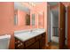 Bathroom featuring sink, vanity, mirror, and toilet at 1784 Timber Valley Se Way, Smyrna, GA 30080