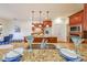 Gourmet kitchen with granite countertops, stainless appliances and central island at 3230 Letha Woods Dr, Conyers, GA 30094