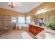 Bright bathroom features a tiled shower, bathtub, double vanity, and granite countertop at 3230 Letha Woods Dr, Conyers, GA 30094