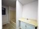 Small bathroom features a tub/shower combination and a single sink vanity at 3861 Spring Meadow Dr, Acworth, GA 30101