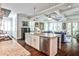 Open concept kitchen with a view into the living room and backyard at 144 Park Dr, Decatur, GA 30030