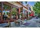 Cozy restaurant with outdoor seating and large windows showcasing the interior at 144 Park Dr, Decatur, GA 30030
