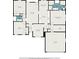Detailed floor plan showcasing the layout of the home, including bedrooms, bathrooms, living areas, and garage at 2505 Rockmart Rd, Villa Rica, GA 30180