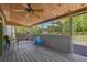 Covered patio with view to green backyard space at 2816 Pine Meadow Dr, Marietta, GA 30066