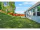 Green back yard featuring a privacy fence and space for outdoor activities with the house in the background at 790 Riverwood Pass, Dallas, GA 30157