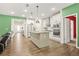 Gourmet kitchen features modern stainless appliances and center island at 790 Riverwood Pass, Dallas, GA 30157