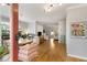 Inviting living area with hardwood floors, a charming side porch, and stylish decor, perfect for relaxation at 1195 Oglethorpe Ne Ave, Atlanta, GA 30319