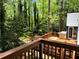 Back deck featuring a built-in grill and views of the lush backyard at 3312 Winter Wood Ct, Marietta, GA 30062