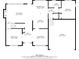 Floor plan of a 2233 sq ft home, featuring open concept living, dining, kitchen, and three bedrooms at 3338 Hackmatack Nw Dr, Kennesaw, GA 30152